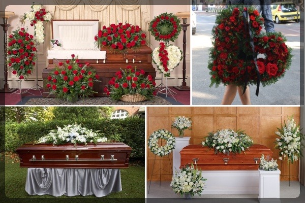 servicii funerare flori inmormantare sicriu